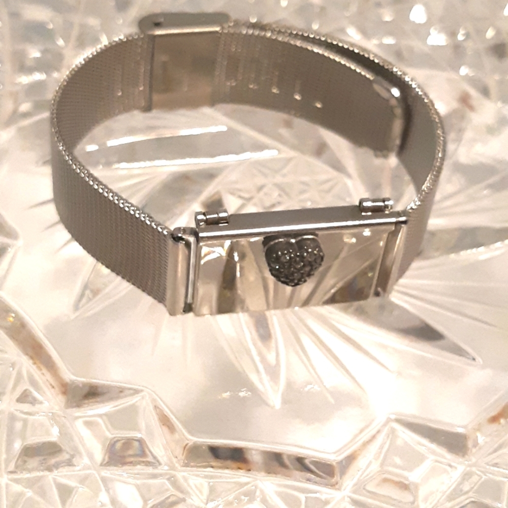 Vintage Message Envelop  Stainless Stee Bracelet 8.75" L, Has Message Inside,
